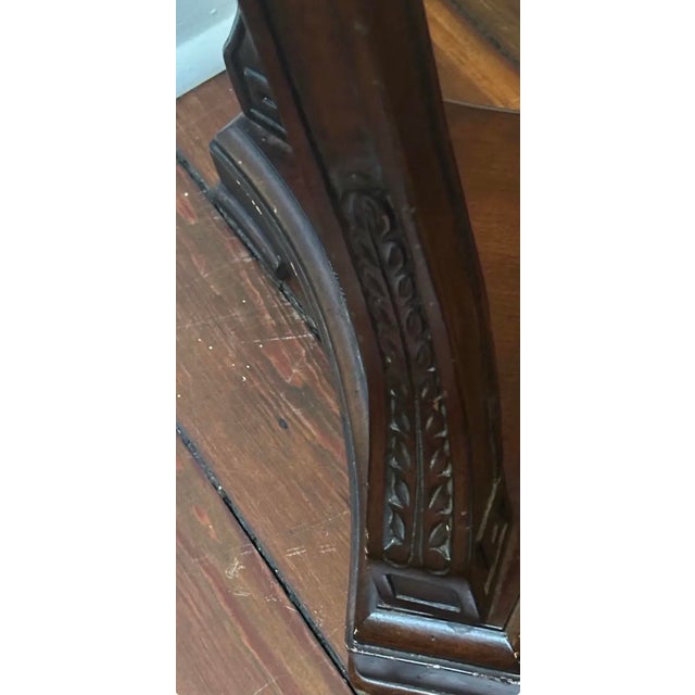 Antique Pedestal Dark Mahogany For Sale - Image 4 of 6