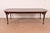 An exceptional Queen Anne or Georgian style solid mahogany extension dining table By Henkel Harris USA, Circa 1970s...