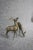 Mid Century Bronze Buck & Doe Doe 2.5 x 11 x9