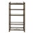 Aged Metal 5-Tier Etagere Display For Sale