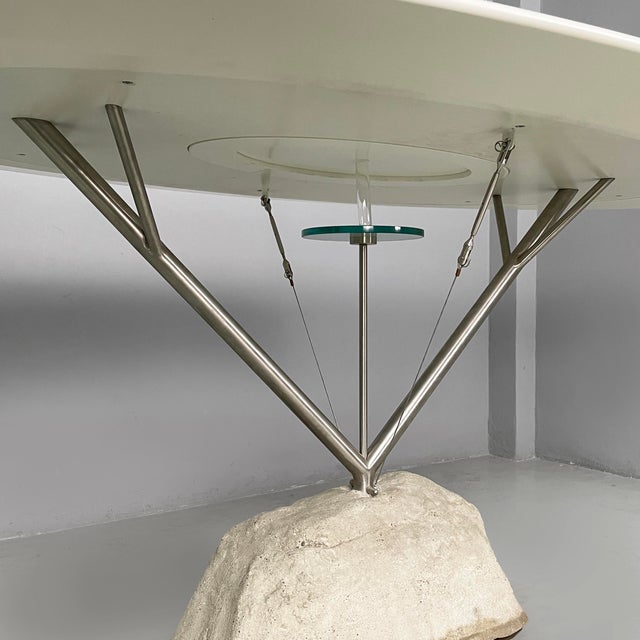 Italian Modern Dining Table with Glass Vase by Andrea Branzi for Design Gallery Milano, 2006 For Sale - Image 15 of 18