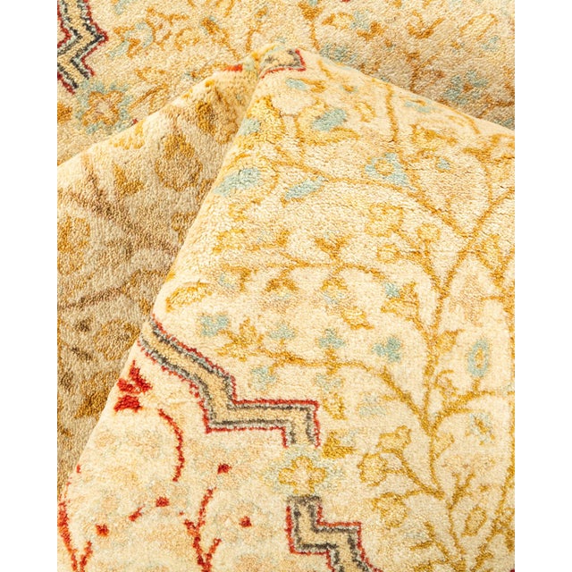 Textile Mogul, One-of-a-Kind Hand-Knotted Area Rug - Ivory, 4' 3" x 5' 8" For Sale - Image 7 of 8