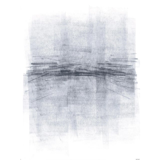 Ink on Paper_11 Original Modern Abstract Gray Painting by Carrie Bergey For Sale