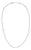 14K White Gold Bezel Set 1.00 Cttw Diamond 11 Station Necklace For Sale