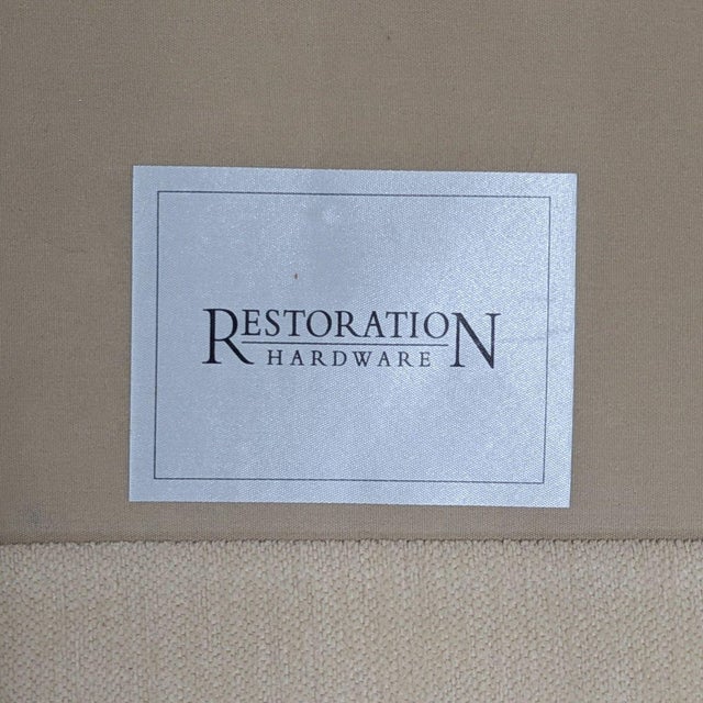 Restoration Hardware 3-Seat Classic Cream Sofa For Sale - Image 9 of 10