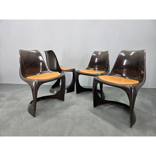 Black A-Line 290 Dining Chairs attributed to Steen Østergaard for Cado, Denmark, 1960s, Set of 4 For Sale - Image 8 of 13