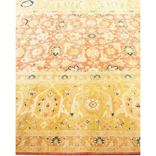 Solo Rugs Mogul, One-of-a-Kind Hand-Knotted Area Rug in Orange, 8' 2" x 10' 6" For Sale - Image 4 of 8