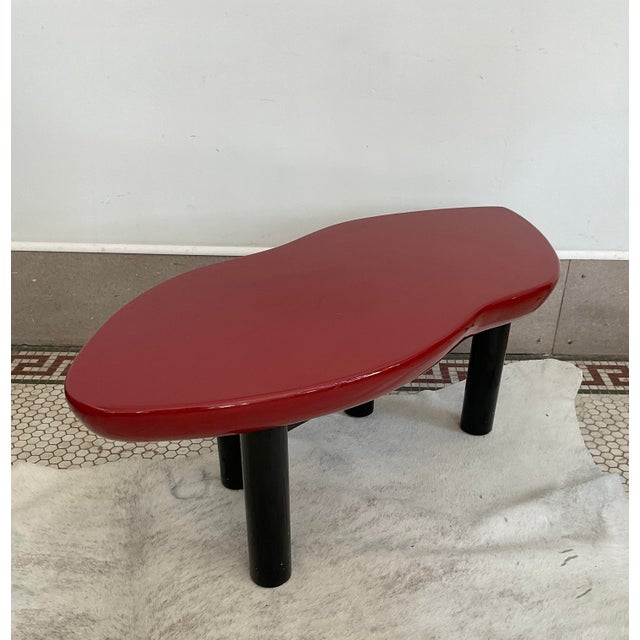 1980s 1980s Postmodern Jay Spectre Joan Crawford "Red Lips" Lacquered Coffee Table - Century Furniture For Sale - Image 5 of 17
