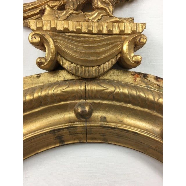 Neoclassical 20th Century Federal Eagle Gilt Wood Frame For Sale - Image 3 of 7