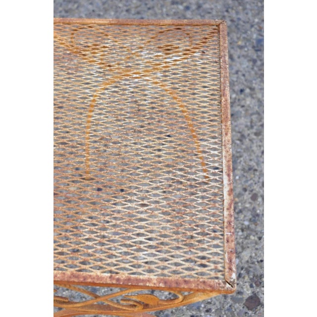 Metal Vintage Salterini Style Mid Century Modern Wrought Iron Nesting Side Tables - Set of 3 For Sale - Image 7 of 11