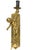 A delightful pair (2) of Italian brass cherubic lighting sconces. The pair of cherubs is solid brass and is very well...