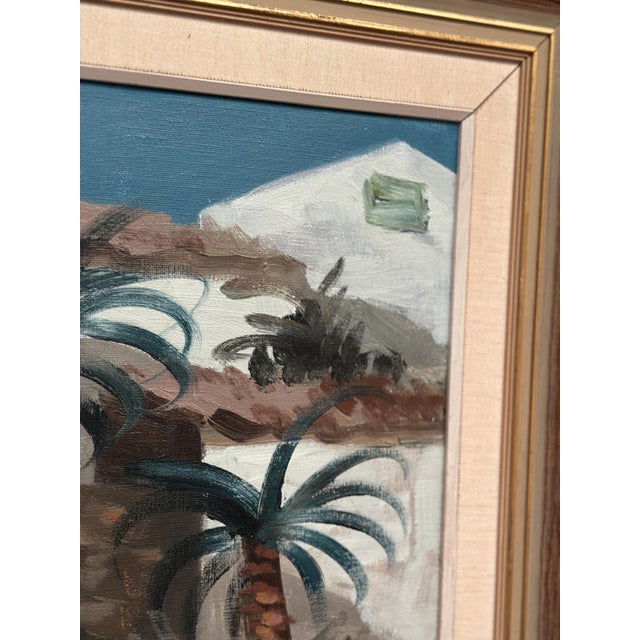 Tage Gavik, Southern European Street, 1950s, Oil on Canvas, Framed For Sale - Image 7 of 18