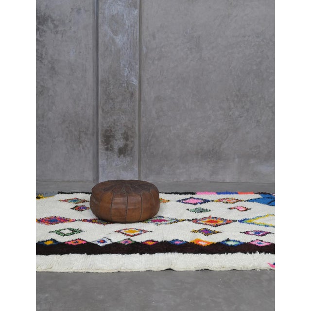 Textile Vintage Azilal Wool Rug - 8 X 4.5 Ft For Sale - Image 7 of 8