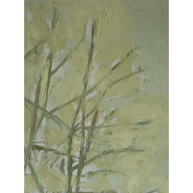 1959 Mid-Century Modern 'Whispering Canopy' Swedish Semi-Abstract Landscape Oil Painting, Framed For Sale - Image 10 of 13