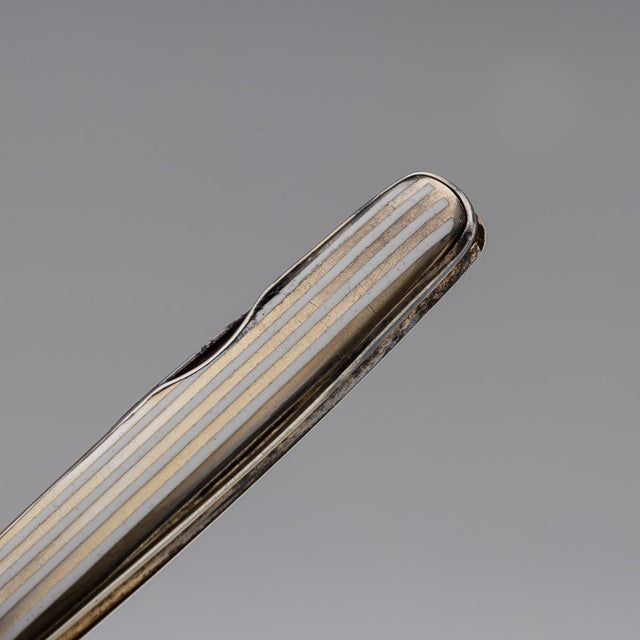 Antique English Silver and Enamel Desk Accessory Set, 1912, Set of 3 For Sale - Image 3 of 18