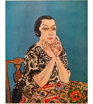 1954 After Raoul Dufy "Portrait of Madame Dufy" First Edition Lithograph