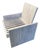 Andrianna Shamaris Minimalist White Washed Spa Chair For Sale
