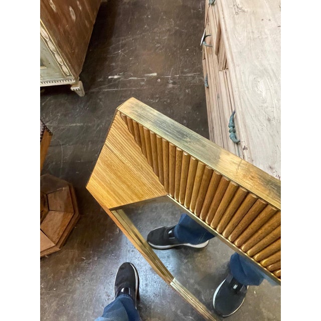 Italian Bamboo Mirror For Sale In Dallas - Image 6 of 6