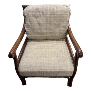 Late 20th Century Palecek Bergere Chair For Sale