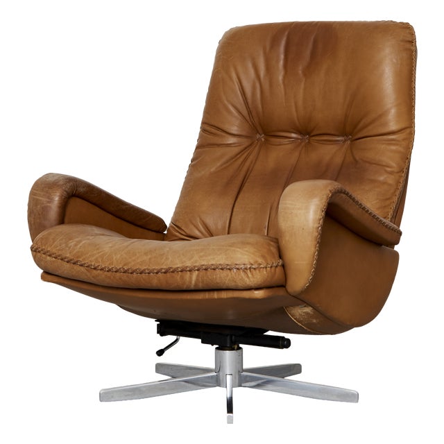 S231 James Bond Swivel Armchair from de Sede, 1960s For Sale