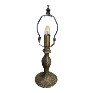 Late 20th Century Victorian Style Cast Bronze Lamp Base Reproduction by Underwriters Laboratory Inc. For Sale