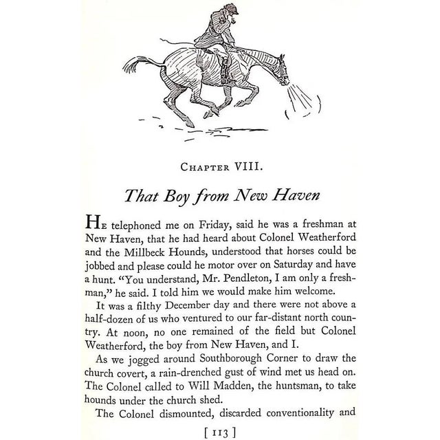"The Southborough Fox: And Other Colonel Weatherford Stories" 1939 Grand, Gordon (Signed) For Sale In New York - Image 6 of 13