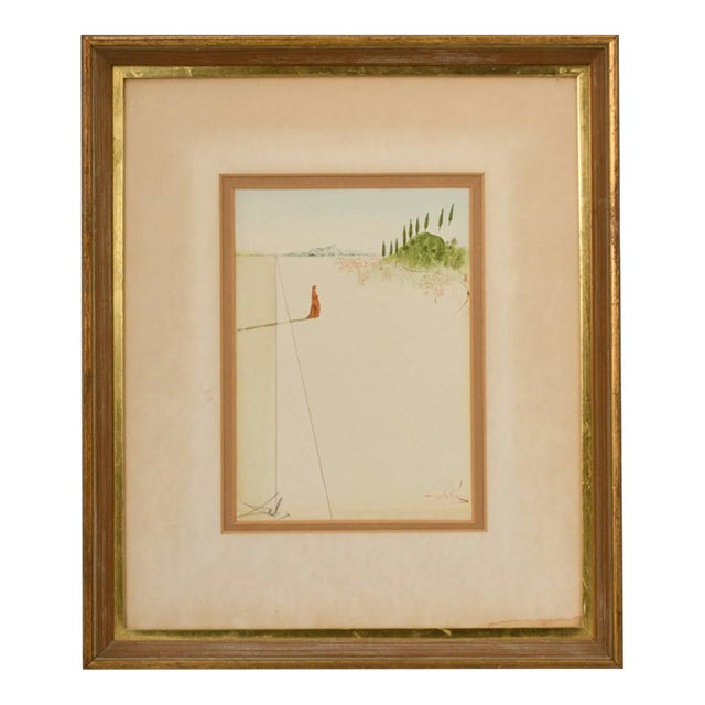 Salvador Dalí – Dante's Divine Comedy, Color Wood Engraving, 1960s, Framed For Sale