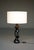 Beautiful mid-century lamp crafted from solid wood into an organic softly twisted form.This elegant lamp has a strong...