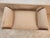 French Louis XV-style carved/ornate wood and upholstered bench with curved arms and cabriole legs. Dims 37" × 20"× 21"....