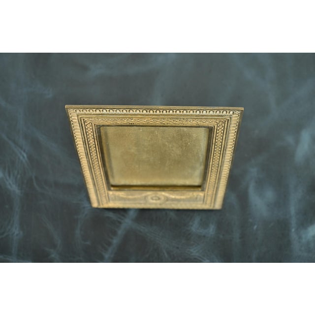 Early 20th Century Tiffany Studios New York Adam Pattern Bronze Doré Picture Frame For Sale - Image 5 of 13