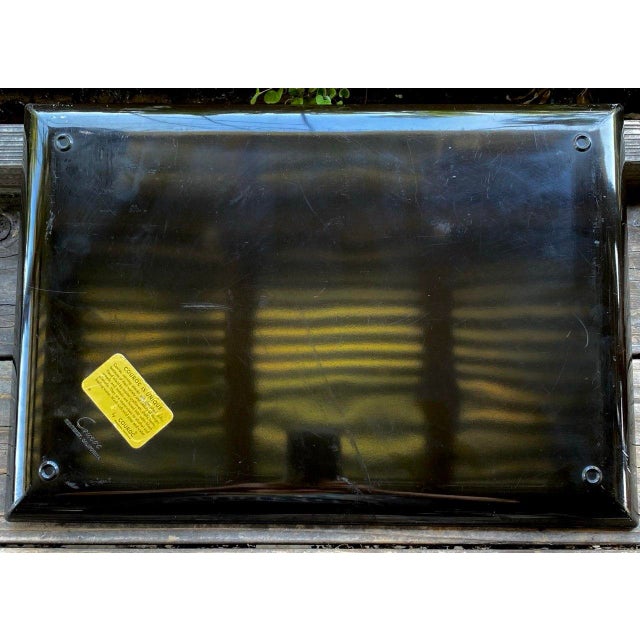Vintage Couroc Independence Hall Serving Tray – Colonial Philadelphia Horse & Carriage Scene – Monterey California For Sale - Image 12 of 13