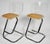 Metal Luigi Bardini Late 20th Century Illuminating Lucite Barstools for Hill Manufacturing Set of 2 For Sale - Image 7 of 9