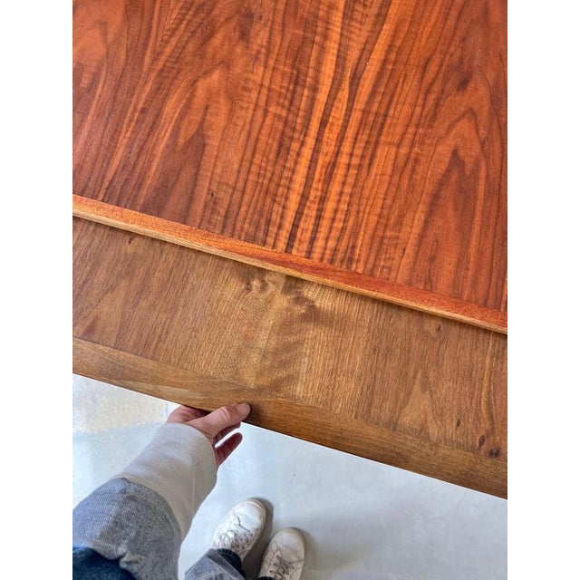 This Danish dining table from the 1960s captivates with its rare and exceptionally appealing mix of materials, setting it...