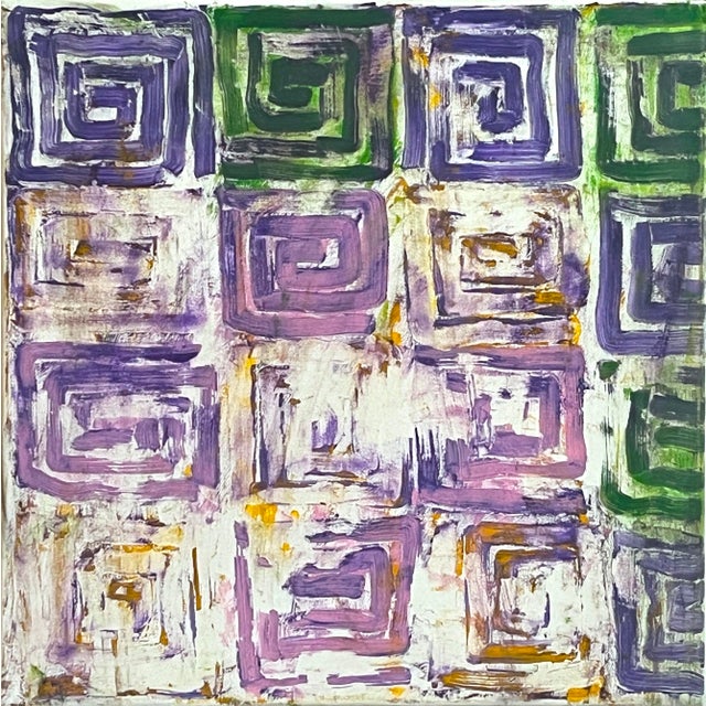 Dana Gordon Contemporary Abstract Oil on Canvas "Scrapin' by 1" by Dana Gordon For Sale - Image 4 of 4