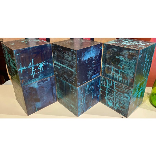 Contemporary Venice Biennale Set of Six Magnetic Copper Squares by Paul Kelley For Sale - Image 3 of 12