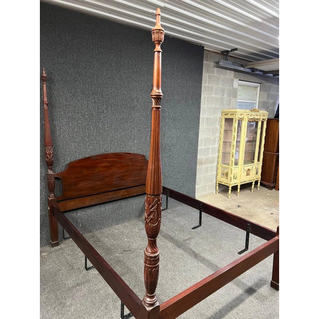 Henkel Harris Queen Mahogany Bed Chairish