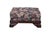 Pair of antique Victorian footstools or ottomans. Featuring vintage floral tapestry upholstery in muted tones of burgundy,...