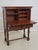 Traditional Vintage Mahogany Drop Front Wine Bar Secretary Desk For Sale - Image 3 of 18