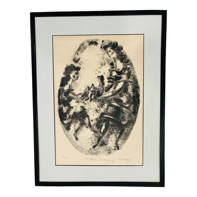 Original Lithography Signed Chaim Gross For Sale