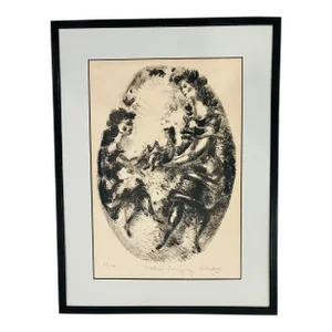 Original Lithography Signed Chaim Gross