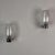 Pulegoso Glass and Chrome Wall Sconces in the style of Seguso Vetri d'Arte, 1970s, Set of 2 For Sale - Image 6 of 18