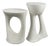 Pair of Kreten Side Tables, Grey, by Souda, Modern, Organic, Concrete End Tables For Sale