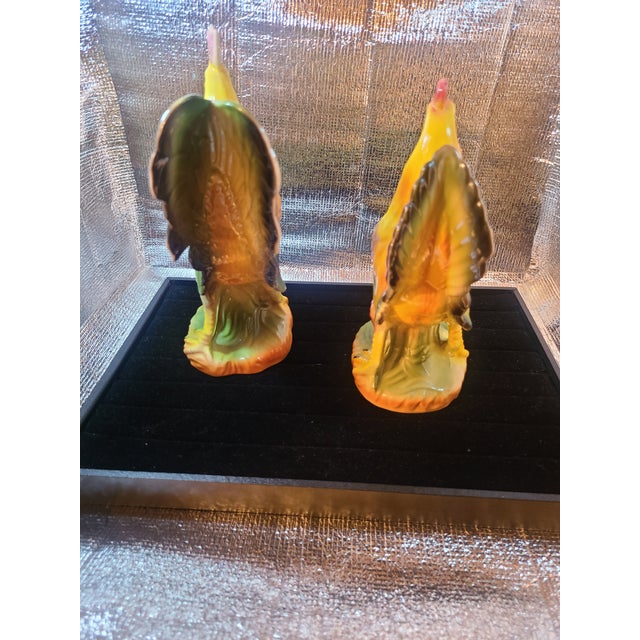 1948 Vintage Rooster & Chicken Figurines- a Pair | Chairish