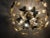 Butterfly Italian Gold Brass Multicolors Sputnik Chandelier For Sale - Image 4 of 13