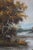 Mid 20th Century B. M. Brown Signed Autumn Cottage Landscape Oil Painting in Wide Gilt Frame For Sale - Image 10 of 18