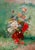 A lovely large 19th-Century oil on canvas by listed French artist Henri Cauchois (1850-1911), Flowers in a Vase. This...