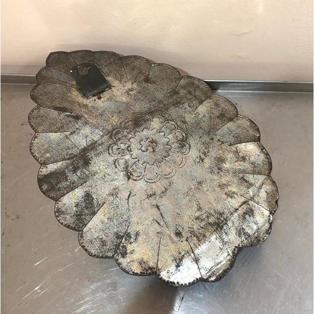 Vintage Mexican Tin Wall Sconce For Sale - Image 4 of 4