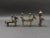 African Tribal Vintage Handmade Metal Figurines Set Of 3. Measures approximately: Horsemen: 5 7/8" long, 1 1/2" wide, 4...