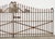 Rustic 19th Century Stewart Iron Works Wrought Iron Double Entry Gates For Sale - Image 3 of 18
