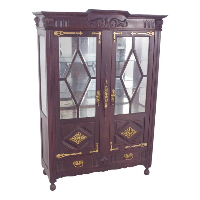 Antique Portuguese Dutch-Style Display Cabinet, 1800s For Sale - Image 13 of 13